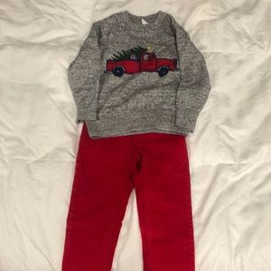 Gap Sweater and Corduroys